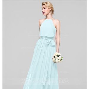 Blue bridesmaid/ formal dress